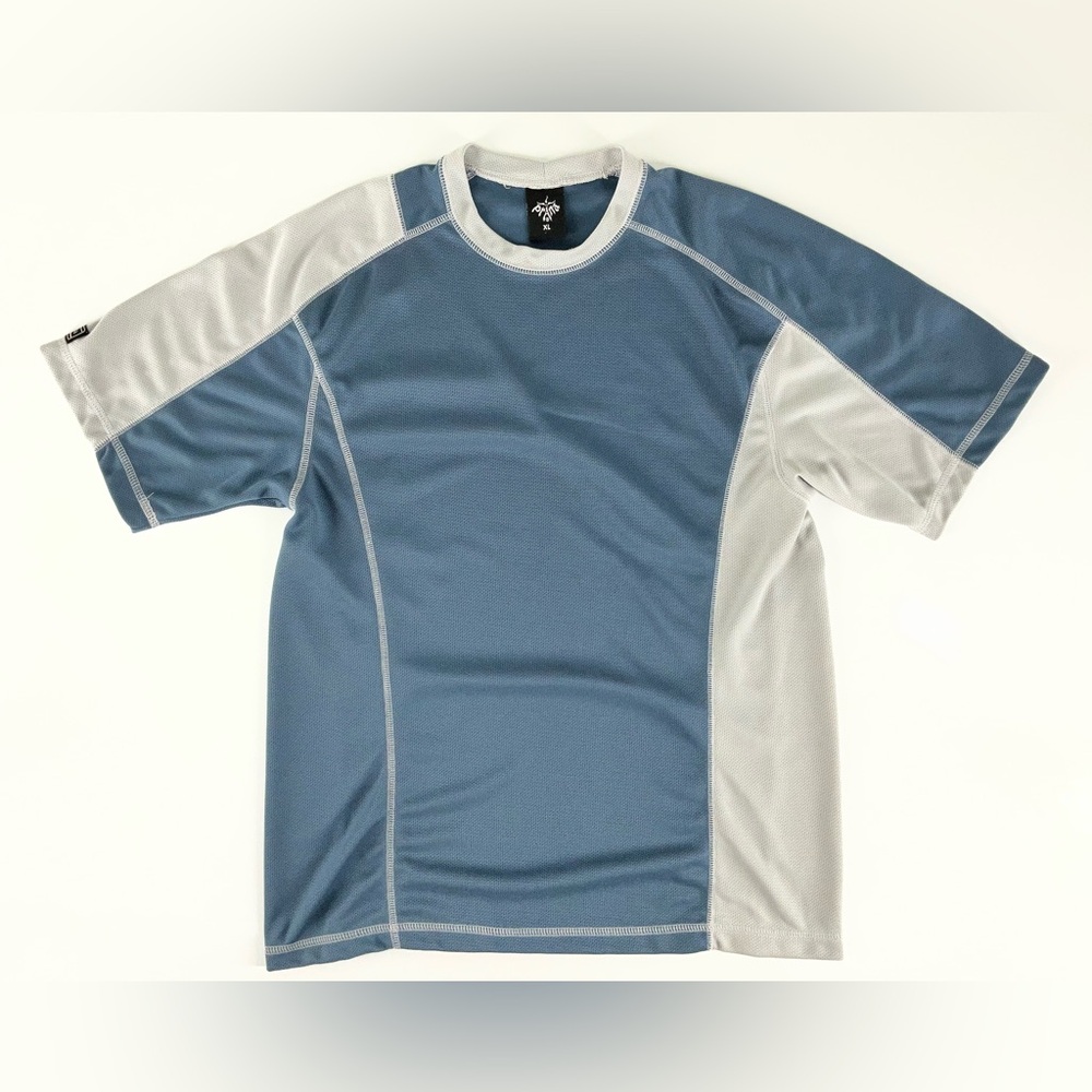 PrAna Breathe Men's Short Sleeve Crew Neck Athletic Two Toned Shirt Size XL